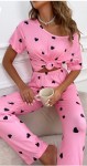 Cozy Romance: Embrace Comfort and Style with Pink Valentine’s Heart Print Lounge&nbsp;Set